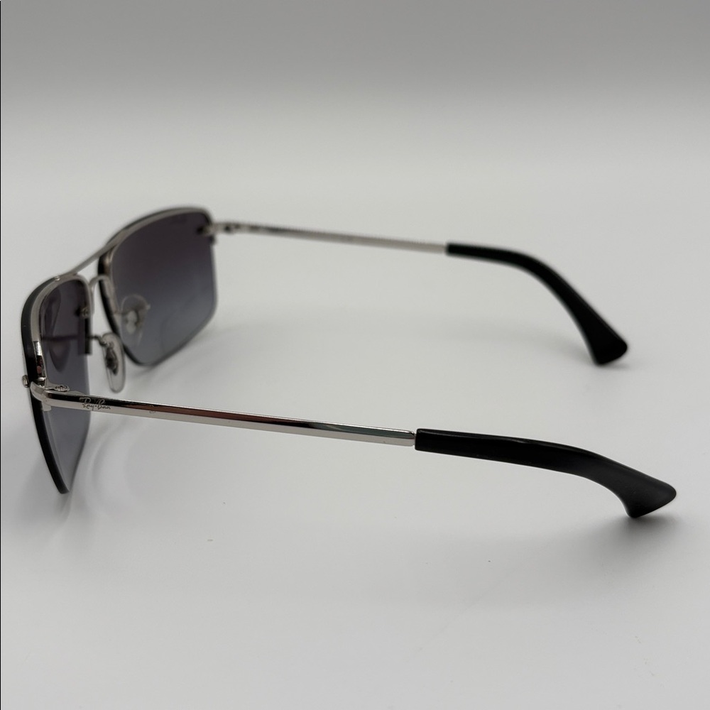 Ray-Ban Rb3183 Rimless Rectangular Sunglasses Ita… - image 4